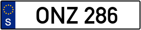 Trailer License Plate